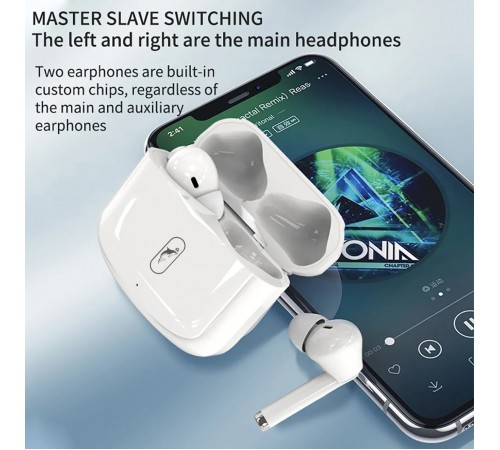 Bluetooth-гарнітура SkyDolphin TWS SL24 White (BTE-000179)