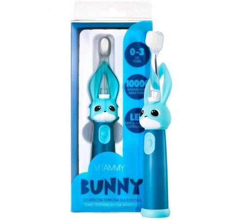 Зубна електрощітка Vitammy Bunny Blue (від 0 - 3 років)