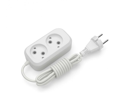 Подовжувач блоковий (ABS) Electrum 2 гнізда 5м C-ES-1784