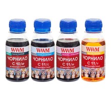 Комплект чорнила WWM для CANON PG510BP/CL511 B/C/M/Y C10/11SET 4*100г