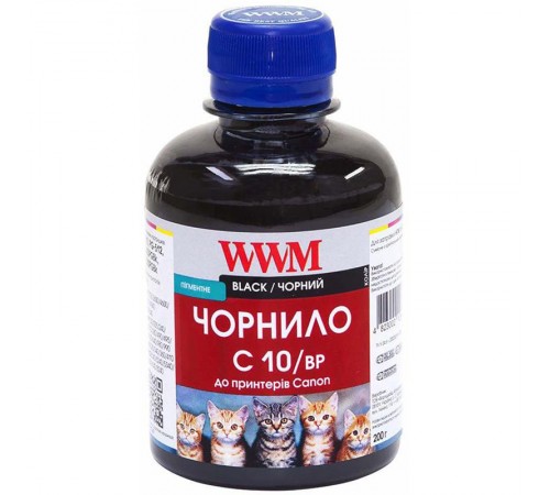 Чорнило WWM для CANON PG510/512/PGI520Bk/PGI425PGBk (Black Pigmented) C10/BP 200г