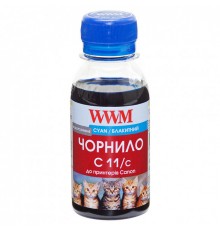 Чорнило WWM Canon CL-511С/CL-513С/CLI-521C (Cyan) (C11/C-2) 100г