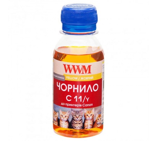 Чорнило WWM Canon CL-511С/CL-513С/CLI-521Y (Yellow) (C11/Y-2) 100г