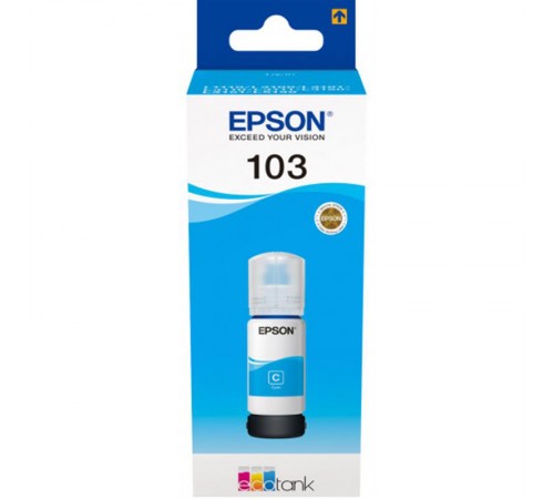 Чорнило Epson (103) L31XX Cyan (C13T00S24A) 65 мл