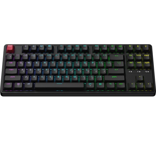 Клавіатура бездротова Keychron C3 Max Super Red Switch Black RGB (C3M-H1-UA)