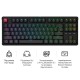Клавіатура бездротова Keychron C3 Max Super Red Switch Black RGB (C3M-H1-UA)