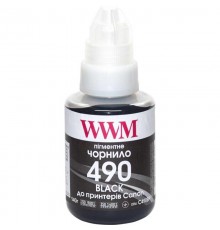 Чорнило WWM Canon Pixma G1400/2400/3400 Black Pigment (C490BP) 140г
