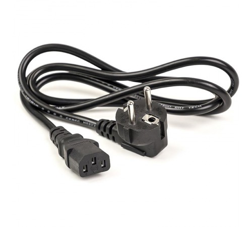 Кабель живлення PowerPlant (CA910656) CEE7/7-C13, 1.8м