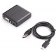 Адаптер PowerPlant (CA911493) HDMI - VGA+R/L, чорний