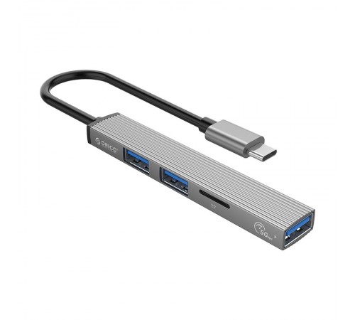 USB-хаб Orico AH-A12F-GY-BP USB Type-C 3-в-1 Grey (CA913770) USB-хаб Orico AH-A12F-GY-BP USB Type-C 3-в-1 Grey (CA913770)