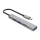 USB-хаб Orico AH-A12F-GY-BP USB Type-C 3-в-1 Grey (CA913770)