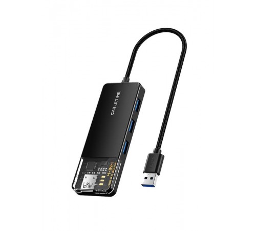 Концентратор Cabletime USB - 4 Port USB 3.0, 5Gbps, 0.15 m (CB01B) Концентратор Cabletime USB - 4 Port USB 3.0, 5Gbps, 0.15 m (CB01B)