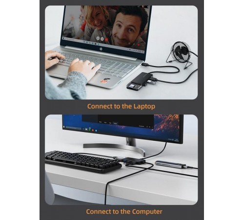 USB-хаб Cabletime CB02B 4 ports