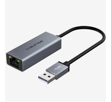 Мережевий адаптер Cabletime USB 100Mbps Ethernet, 0.15m,Space Grey (CB52G)