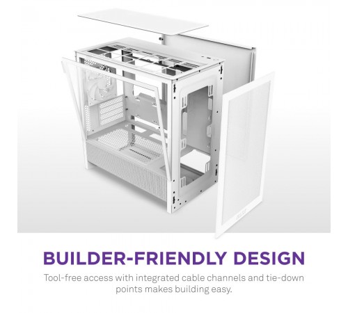 Корпус NZXT H3 Flow White без БЖ (CC-H31FW-01)