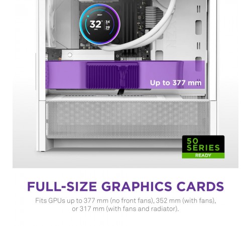 Корпус NZXT H3 Flow White без БЖ (CC-H31FW-01)