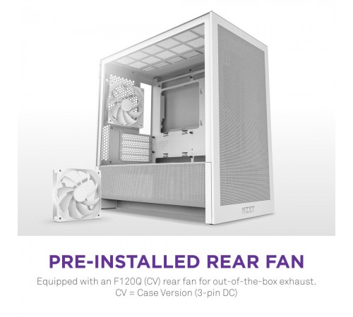 Корпус NZXT H3 Flow White без БЖ (CC-H31FW-01)