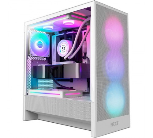 Корпус NZXT H5 Flow RGB White (CC-H52FW-R1) без БЖ