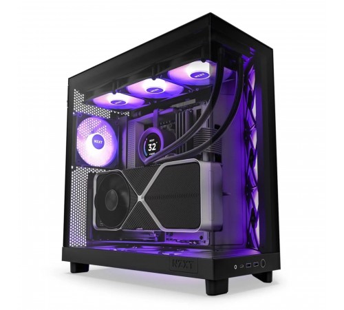 Корпус NZXT H6 Flow RGB Black (CC-H61FB-R1) без БЖ