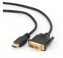 Кабель Cablexpert HDMI - DVI V 1.4 (M/M), 1.8 м, чорний (CC-HDMI-DVI-6) пакет