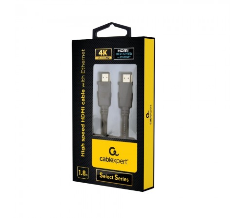 Кабель Cablexpert HDMI - HDMI V 2.0 (M/M), 1.8 м, Black (CC-HDMIL-1.8M)