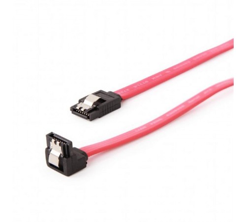 Кабель передачі даних Cablexpert (CC-SATAM-DATA90-0.8M) SATAIII-SATAIII, кутовий, 80см