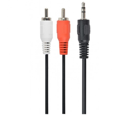 Аудіо-кабель Cablexpert 3.5 мм - 2хRCA (M/M), 2.5 м, Black (CCA-458-2.5M)