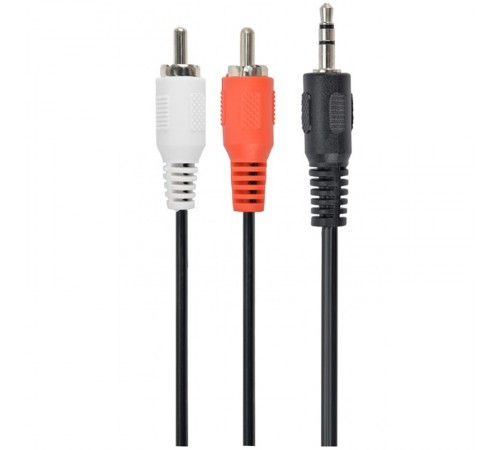 Аудіо-кабель Cablexpert 3.5 мм - 2хRCA (M/M), 5 м, Black (CCA-458-5M)