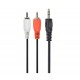 Аудіо-кабель Cablexpert 3.5 мм - 2хRCA (M/M), 0.2 м, Black (CCA-458/0.2)