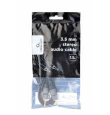 Аудіо-кабель Cablexpert 3.5 мм - 3.5 мм (M/M), 1.5 м, чорний (CCAP-3535MM-1.5M)