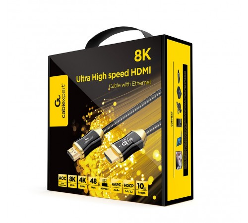 Кабель Cablexpert HDMI - HDMI V 2.1 (M/M), 10 м, Black (CCBP-HDMI8K-AOC-10M)