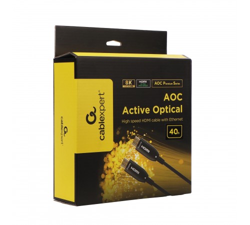 Кабель Cablexpert HDMI - HDMI V 2.1 (M/M), 40 м, Black (CCBP-HDMI8K-AOC-40M-EU)