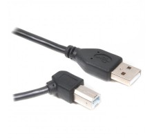 Кабель Cablexpert USB - USB Type-В V 2.0 (M/M), кутовий, 3 м, преміум, чорний (CCP-USB2-AMBM90-10)