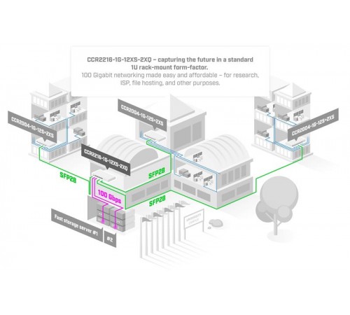 Маршрутизатор MikroTik CCR2216-1G-12XS-2XQ Маршрутизатор MikroTik CCR2216-1G-12XS-2XQ