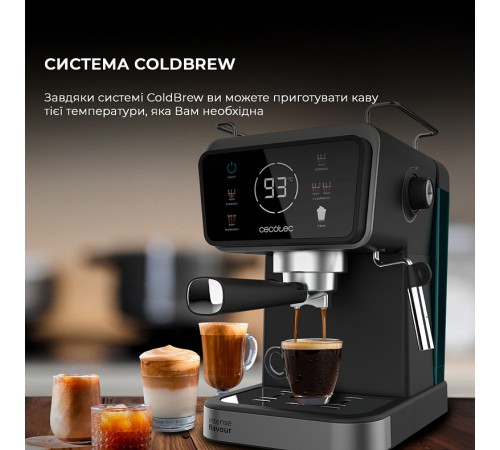 Кавоварка ріжкова Cecotec Power Espresso 20 ColdBrew Touch (CCTC-00269)