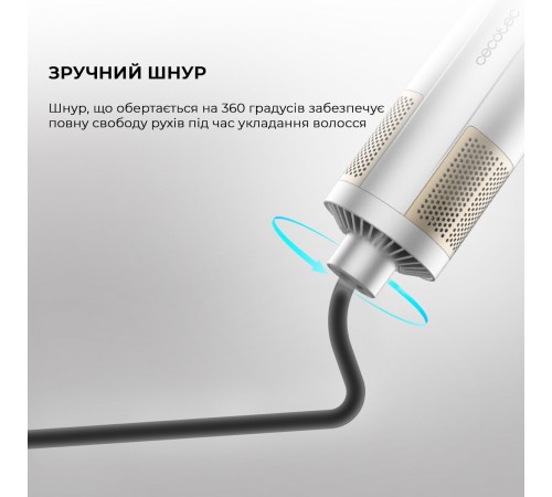 Фен-щітка Cecotec CeramicCare 6in1 Gyro (CCTC-01000)