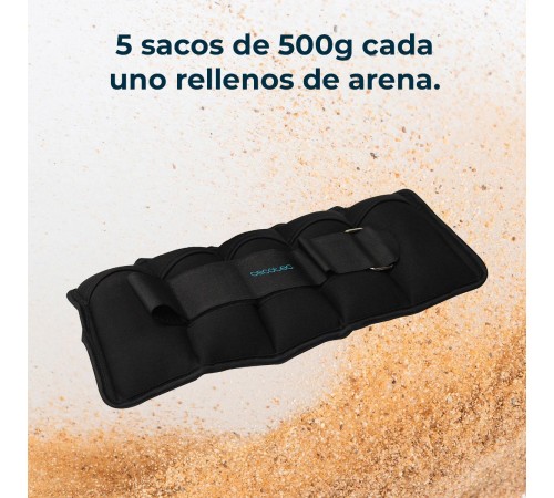 Обтяжувачі Cecotec Drumfit AnkleBell 2500 Neo (2шт по 2,5кг) (CCTC-07208)