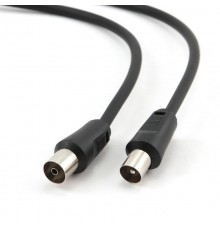 Кабель-подовжувач коаксіальний Cablexpert (CCV-515-5M) 75 Ом, Black, 5 м