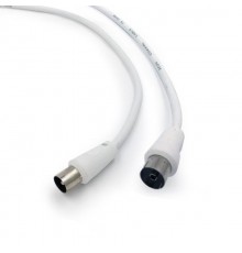 Кабель-подовжувач коаксіальний Cablexpert (CCV-515-W-5M) 75 Ом, White, 5 м