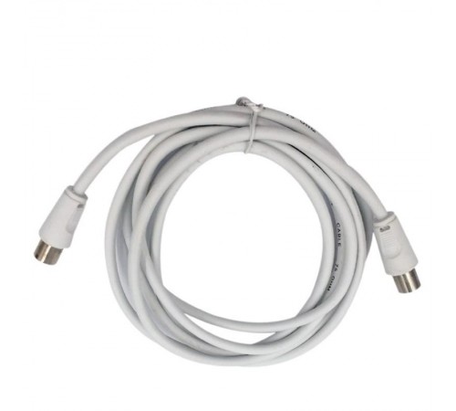 Кабель-подовжувач коаксіальний Cablexpert (CCV-515-W-5M) 75 Ом, White, 5 м