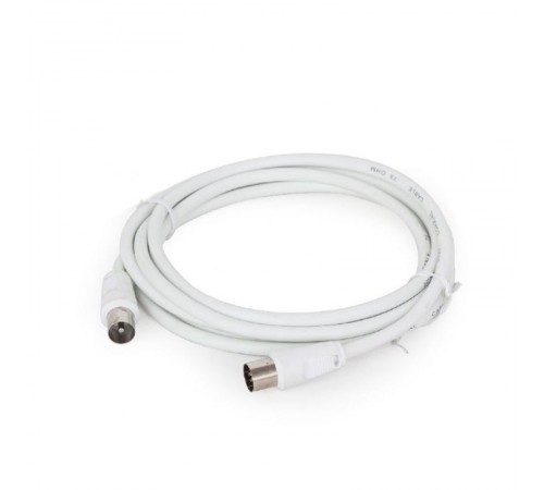 Кабель-подовжувач коаксіальний Cablexpert (CCV-515-W) 75 Ом, White, 1.8 м