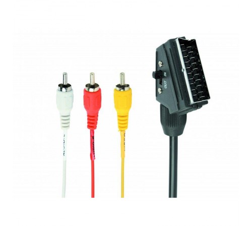 Кабель Cablexpert SCART - 3хRCA, (M/M), 1.8 м, Black (CCV-519-001)