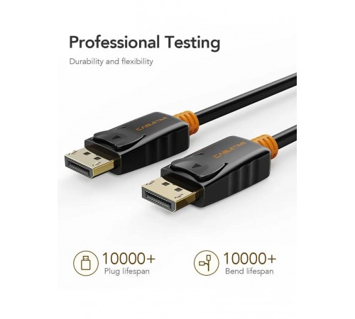 Кабель Cabletime DisplayPort - DisplayPort V 1.2 (M/M), 1 м Black (CD21H)