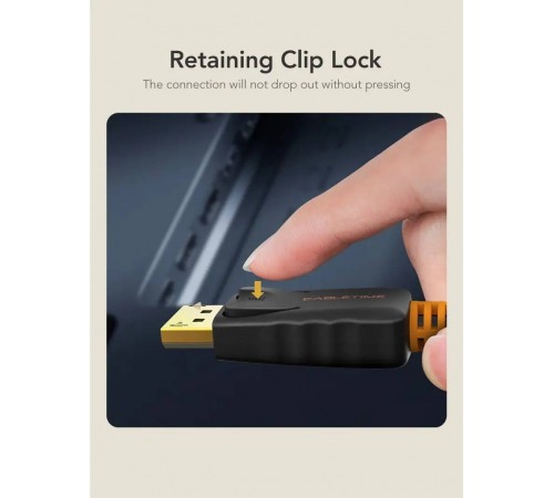 Кабель Cabletime DisplayPort - DisplayPort V 1.2 (M/M), 3 м Black (CD21N)