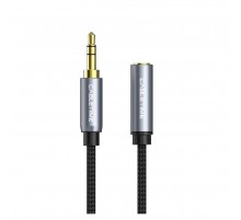 Кабель Cabletime Audio 3.5 мм - 3.5 мм (M/F), 1 м, Black, 3 pin (CF11H)