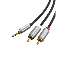 Кабель Cabletime 3.5 мм - 2xRCA (M/M), 1.8 м, Black (CF13K)