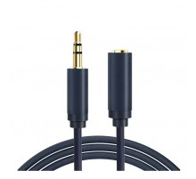 Кабель Cabletime Audio 3.5 мм - 3.5 мм (M/F), 1.5 м, Black, 3 pin (CF16J)