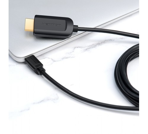 Адаптер-кабель Vention USB Type-C - HDMI (M/M), 2 м, Black (CGUBH)
