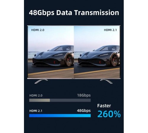 Кабель Cabletime HDMI - HDMI V 2.1 (M/M), 1 м, Black (CH12H)