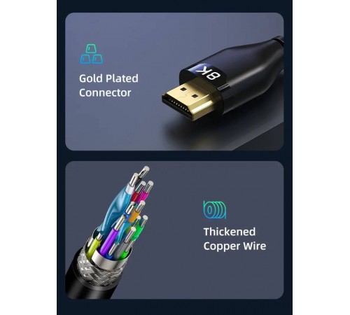 Кабель Cabletime HDMI - HDMI V 2.1 (M/M), 3 м, Black (CH12N)